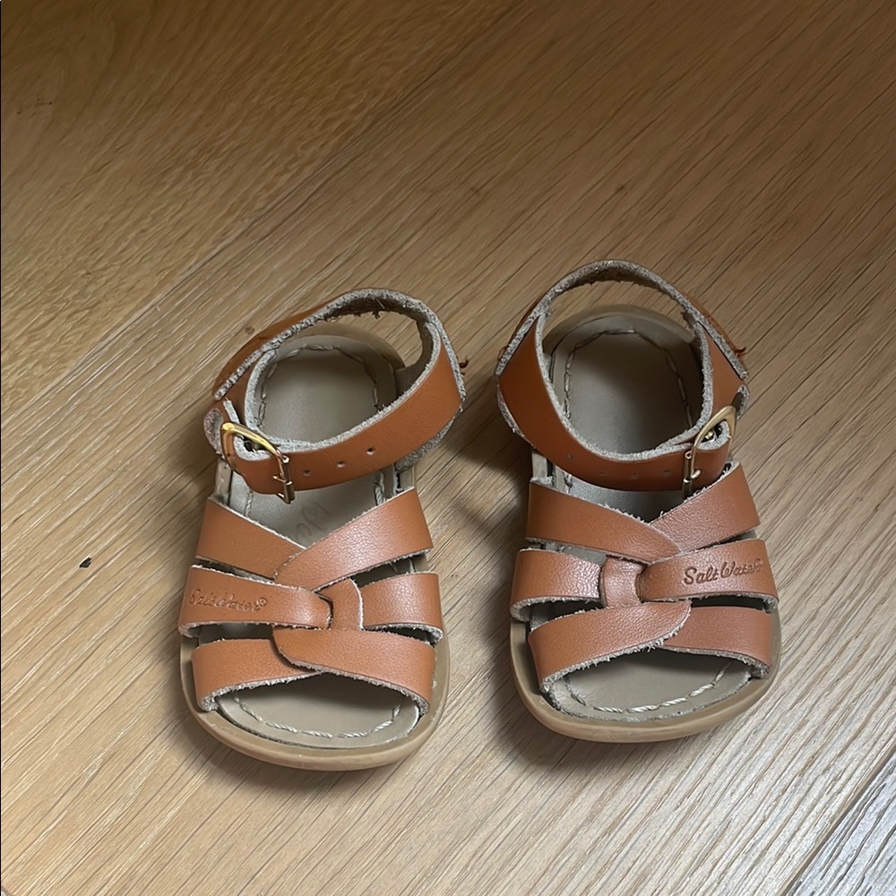 Salt Water Sandals by Hoy - Tan Kids Sandals